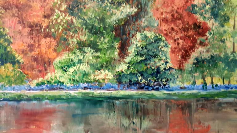 Original Impressionism Nature Painting by Christine Bleny