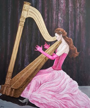 Print of Art Deco Music Paintings by Christine Bleny