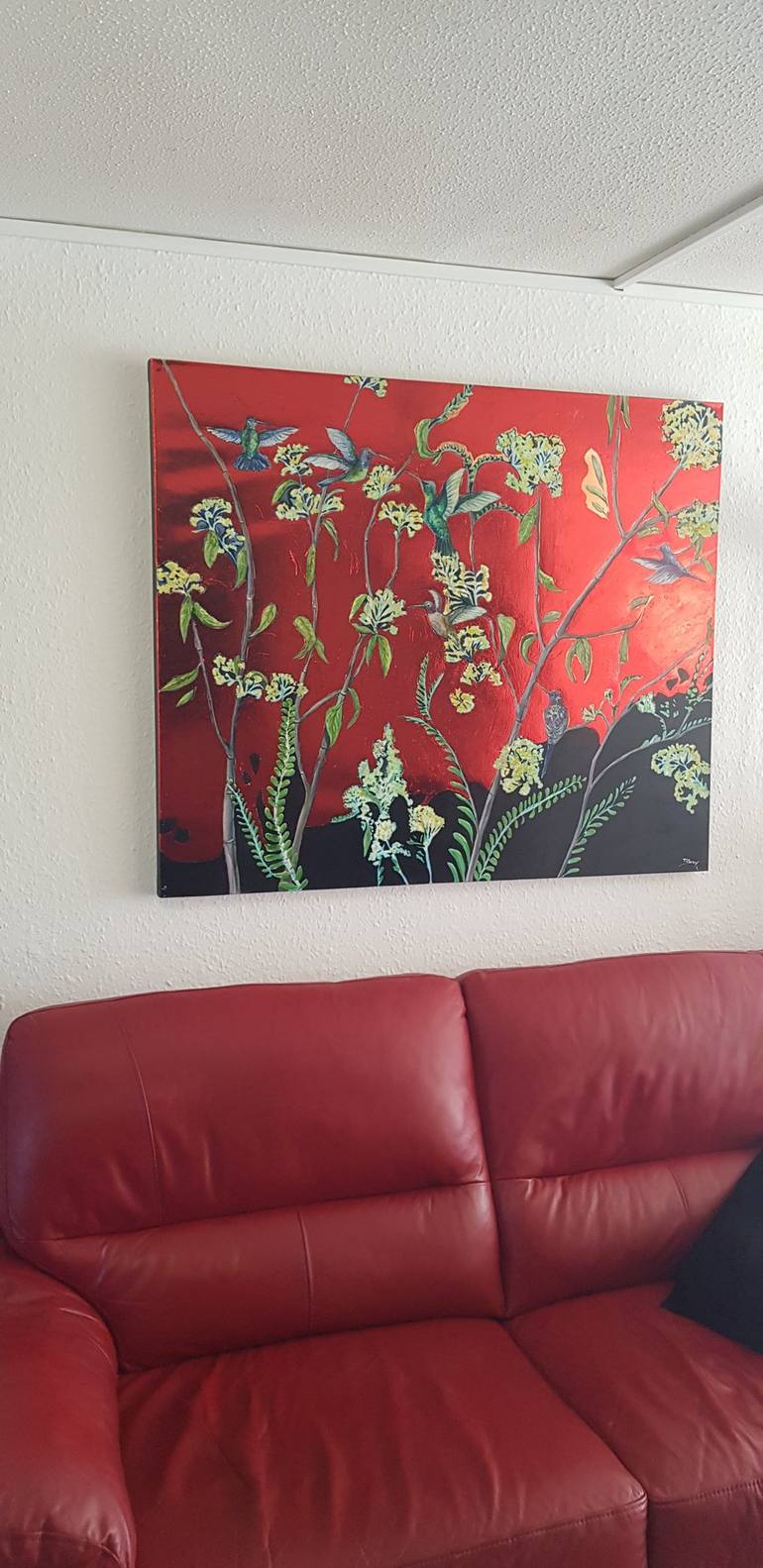 Original Floral Painting by Christine Bleny