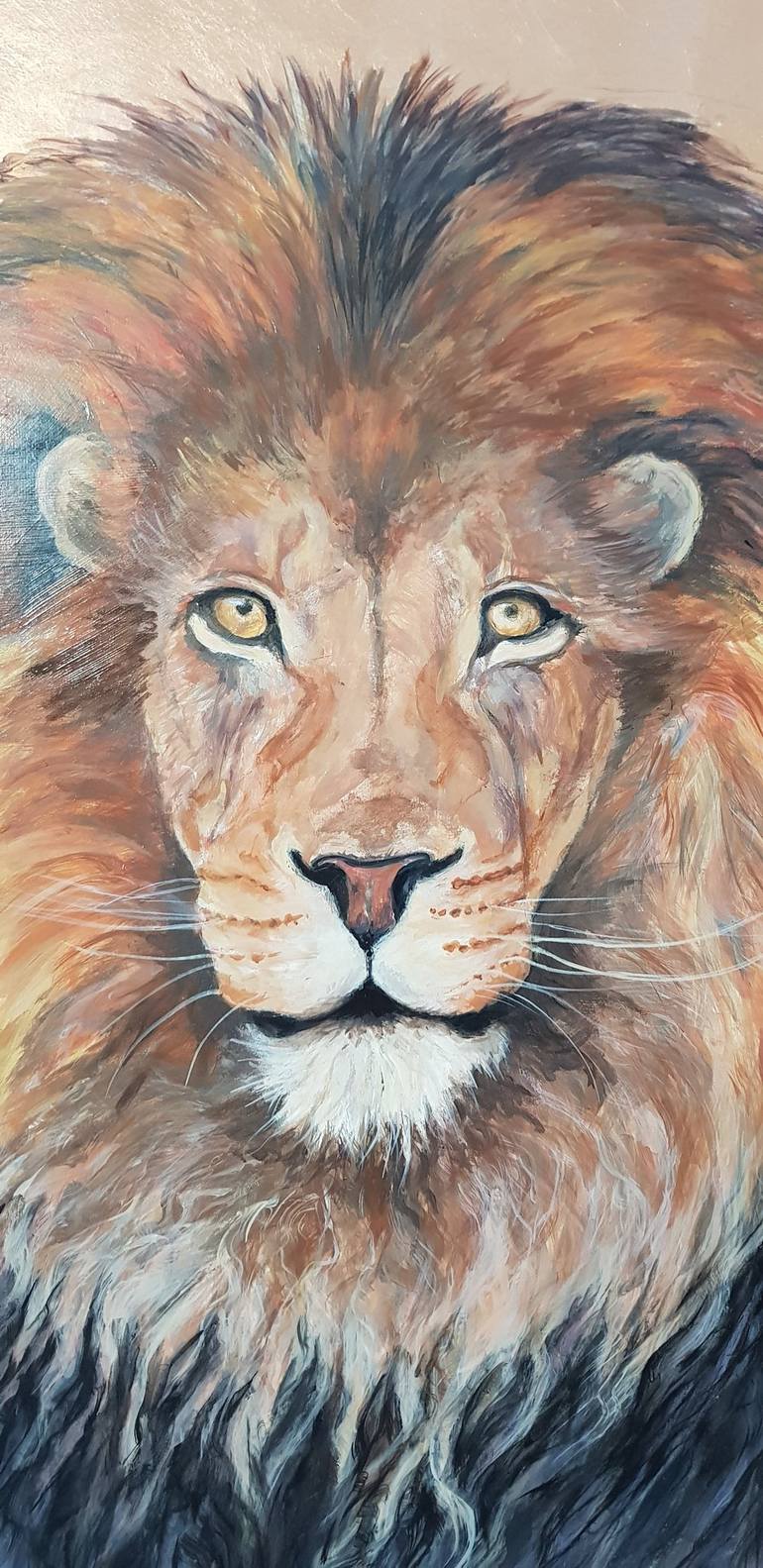 Original Art Deco Animal Painting by Christine Bleny