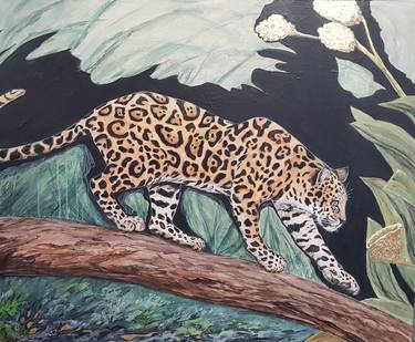 Original Art Deco Animal Paintings by Christine Bleny