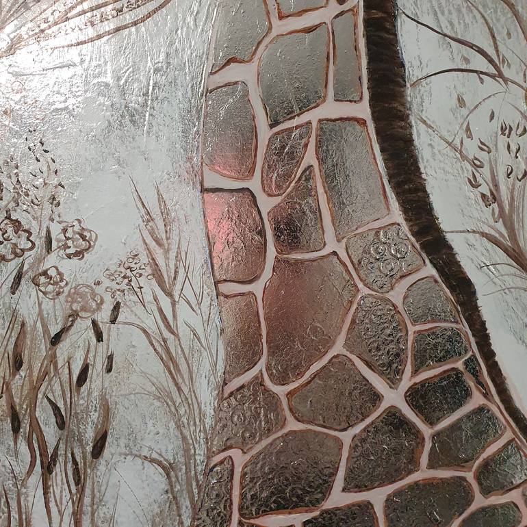 Original Art Deco Animal Painting by Christine Bleny