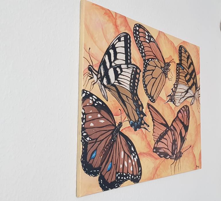 Original Art Deco Animal Painting by Christine Bleny