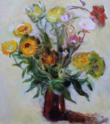 Original Fine Art Still Life Paintings by Claire Rollinson