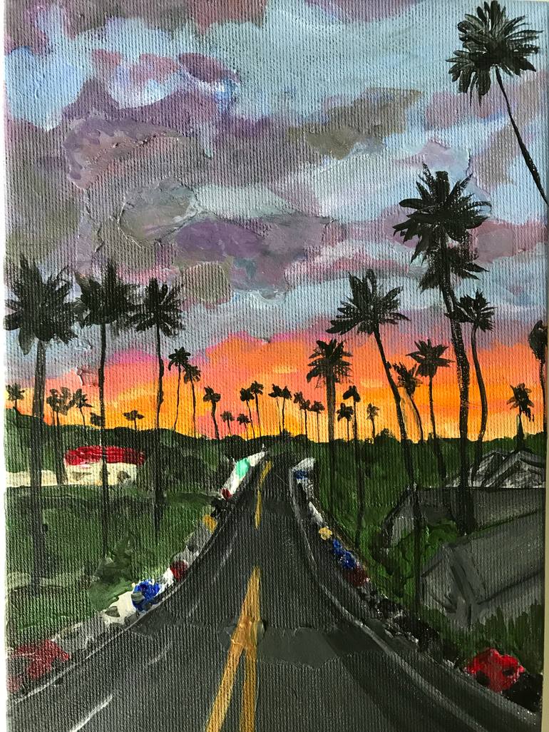 sunset boulevard painting