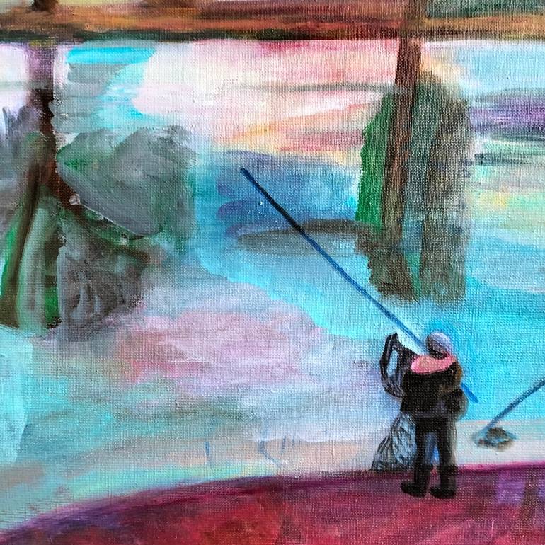 Original Abstract Expressionism Landscape Painting by Agata Lis