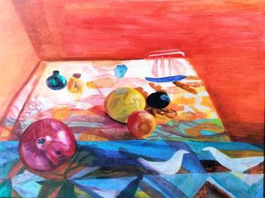 Original Abstract Expressionism Still Life Paintings by Agata Lis