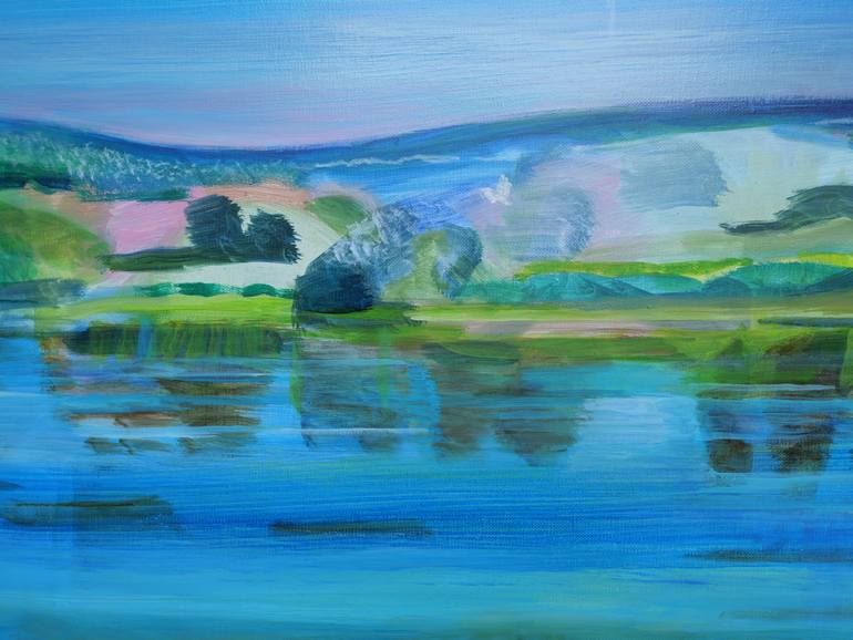Original Abstract Expressionism Landscape Painting by Agata Lis