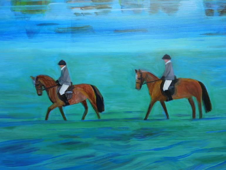 Original Abstract Expressionism Landscape Painting by Agata Lis