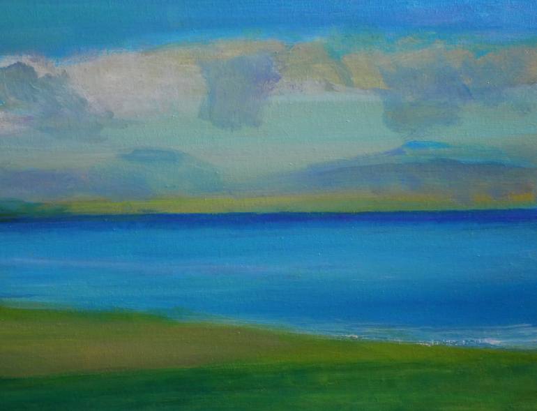 Original Abstract Seascape Painting by Agata Lis