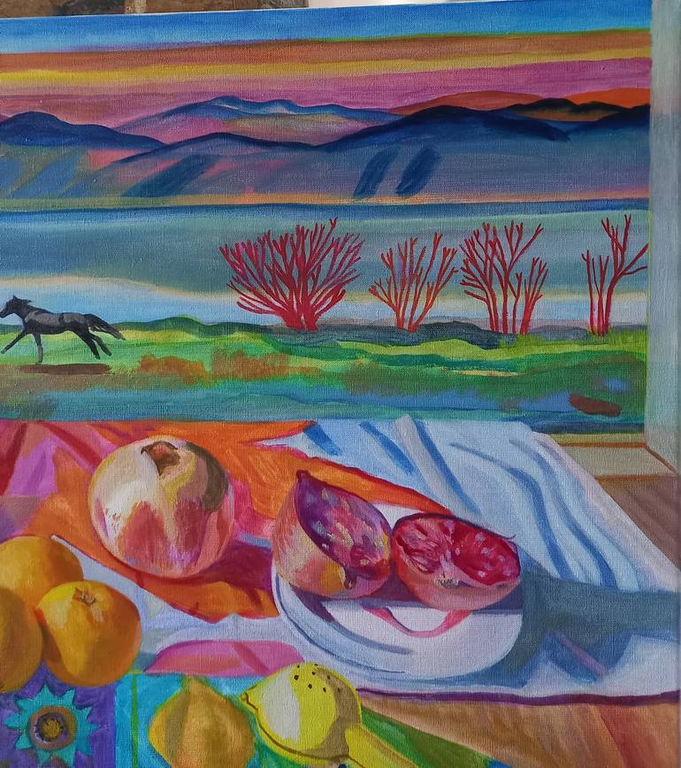 Original Horse Painting by Agata Lis