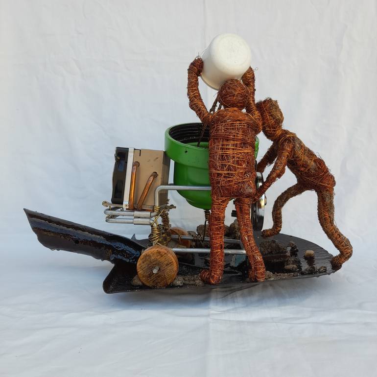 Original Men Sculpture by EVANS NGURE