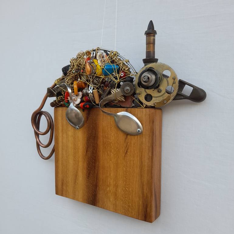 Original Abstract Expressionism Animal Sculpture by Evans Ngure