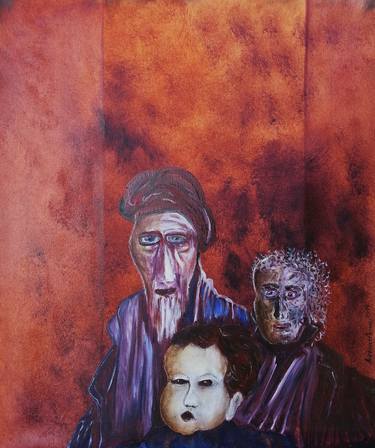 Print of Expressionism People Paintings by Aristides Meneses