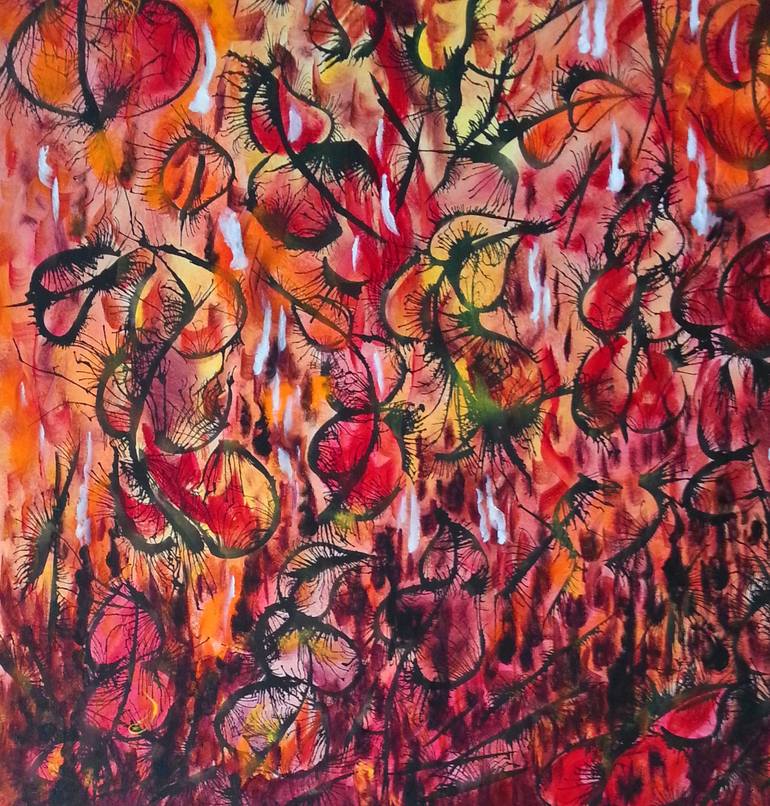 Original Expressionism Nature Painting by Aristides Meneses
