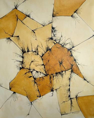 Original Abstract Paintings by Aristides Meneses