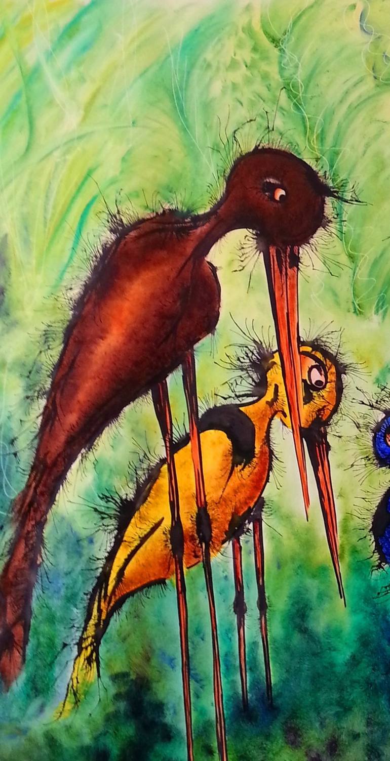 Original Animal Painting by Aristides Meneses