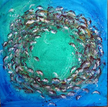 Blue Circle of fishes-Shoal thumb