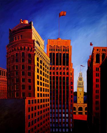 Original Architecture Paintings by David Colleen