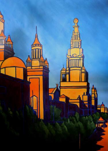 Original Architecture Paintings by David Colleen