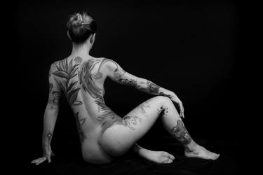 Tattooed nude back portrait #6 thumb