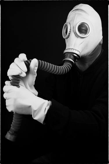 Portrait of incognito with gasmask #7 thumb