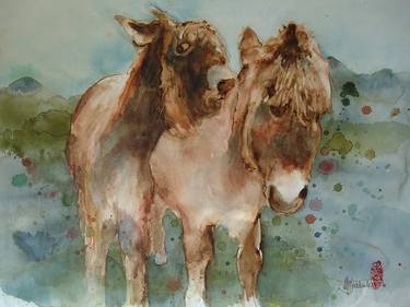 Original Realism Animal Paintings by Marie-Helene Stokkink