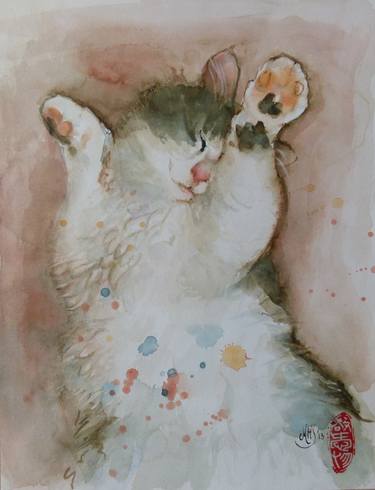 Original Animal Paintings by Marie-Helene Stokkink