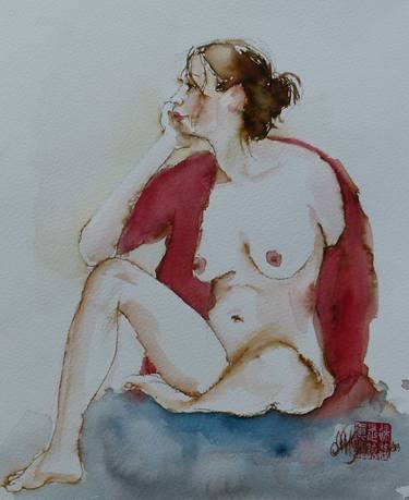 Print of Figurative Erotic Paintings by Marie-Helene Stokkink