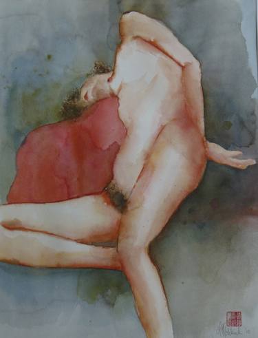 Print of Figurative Nude Paintings by Marie-Helene Stokkink