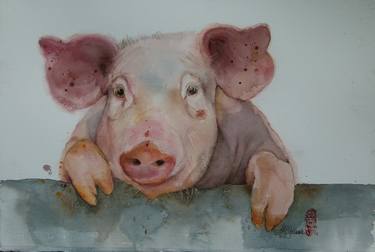 Original Animal Paintings by Marie-Helene Stokkink