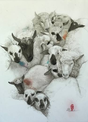 Original Animal Paintings by Marie-Helene Stokkink