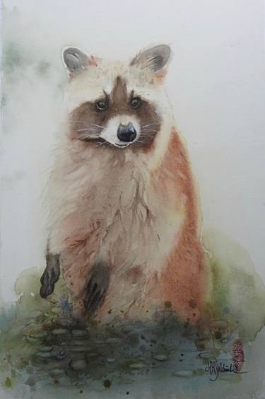 Print of Figurative Animal Paintings by Marie-Helene Stokkink