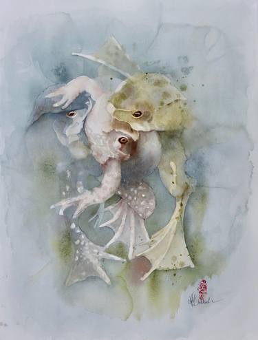 Print of Figurative Animal Paintings by Marie-Helene Stokkink