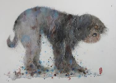 Original Figurative Animal Paintings by Marie-Helene Stokkink