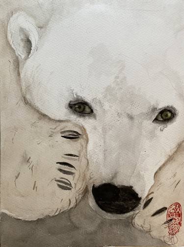 Saatchi Art Artist Marie-Helene Stokkink; Paintings, “The Polar Bear” #art