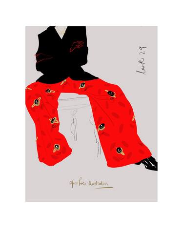 Print of Fashion Mixed Media by Silvana Mariani