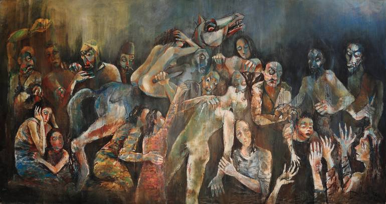 Original Expressionism Popular culture Painting by dibasar apartian