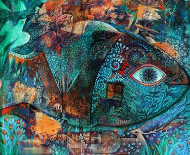 Print of Abstract Fish Paintings by Oxana Zaika
