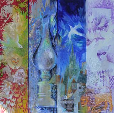 Print of Abstract Expressionism Fantasy Collage by Oxana Zaika