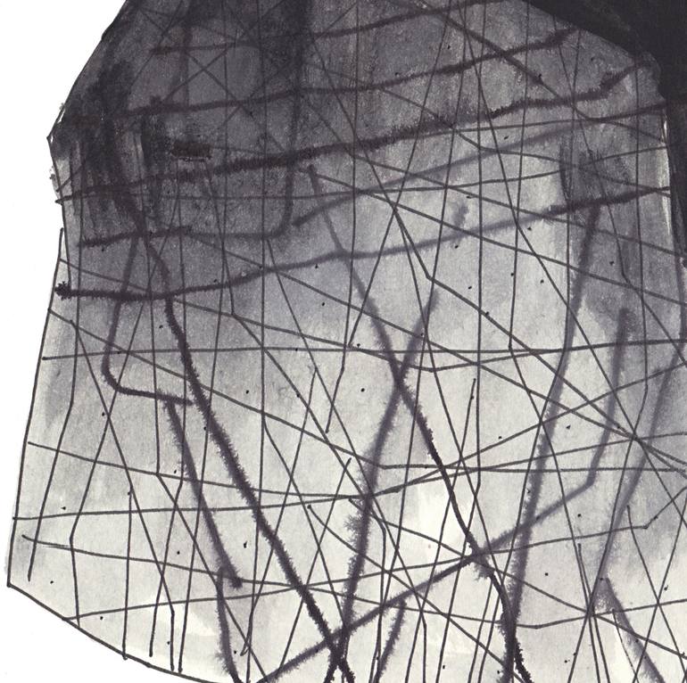 Original Abstract Drawing by Ellen Shire