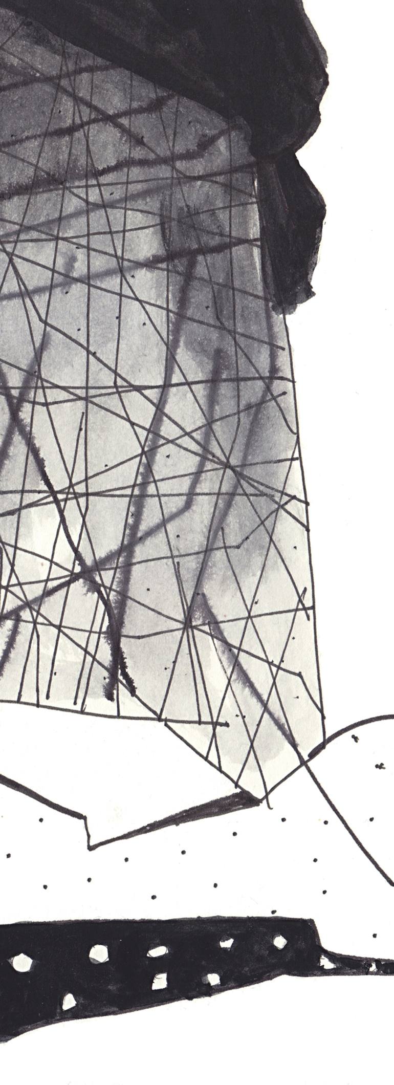 Original Abstract Drawing by Ellen Shire
