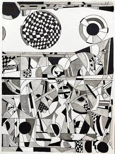 Original Abstract Drawings by Ellen Shire