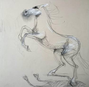 Original Expressionism Animal Drawings by Melora Walters