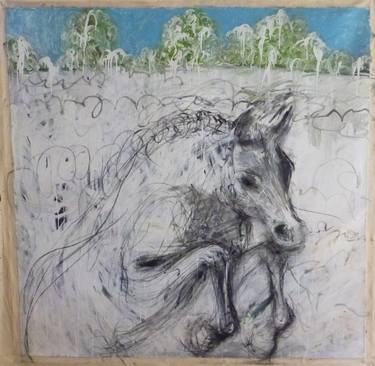Print of Expressionism Horse Paintings by Melora Walters
