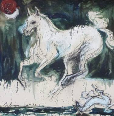 Print of Expressionism Horse Paintings by Melora Walters