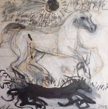 Original Classicism Horse Painting by Melora Walters