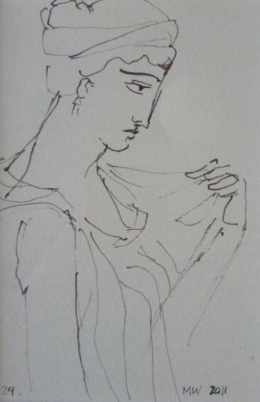 Original Figurative Body Drawings by Melora Walters