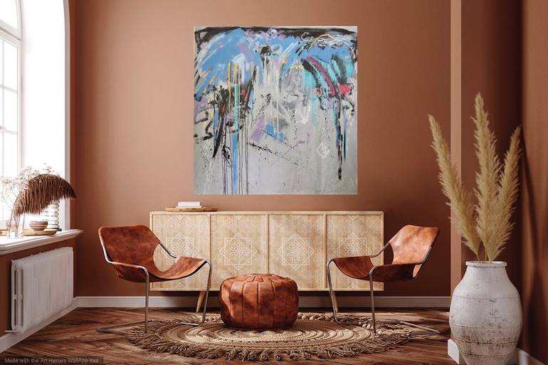 Original Abstract Expressionism Abstract Painting by Gordon Sellen