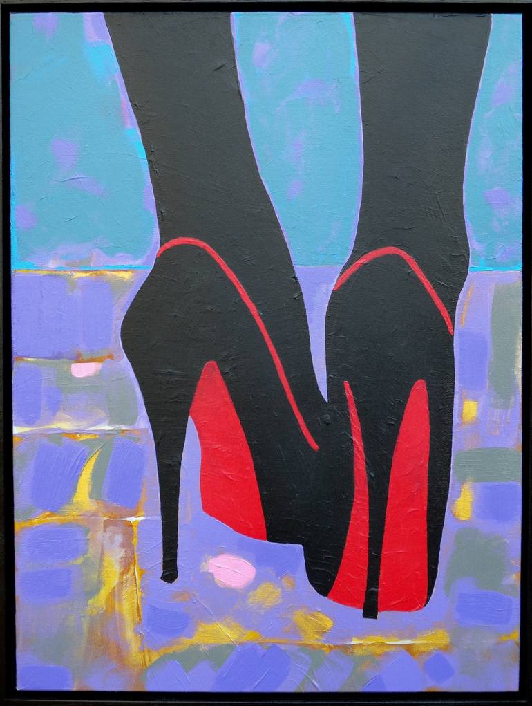 Cruel Shoes Painting by Gordon Sellen | Saatchi Art